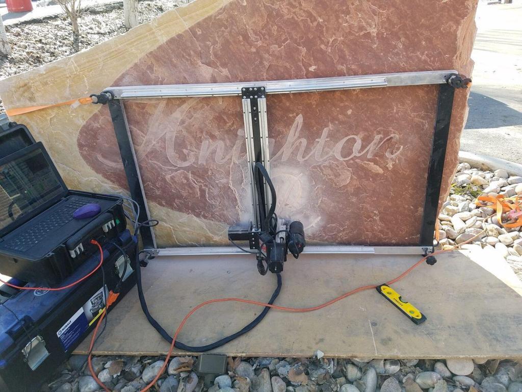 Portable CNC Concrete Engraver Red Art Technologies