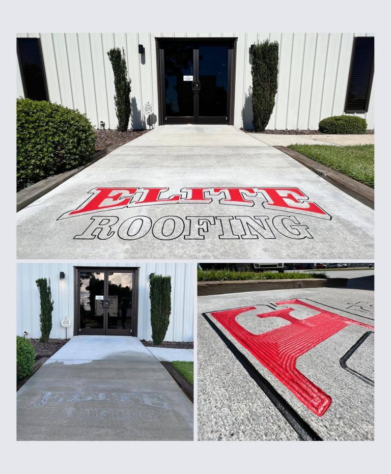 Concrete engraving — RedArt CNC Pro