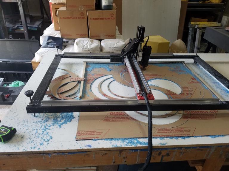 At Work engraving — RedArt CNC Pro