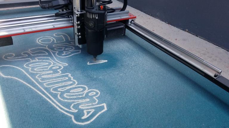 At Work engraving — RedArt CNC Pro