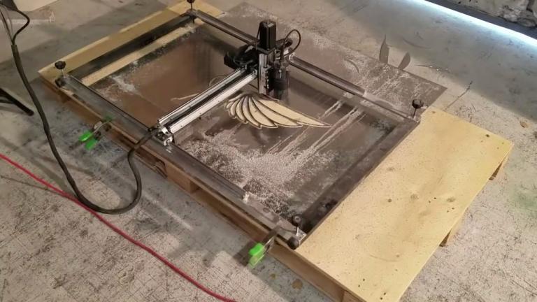 At Work engraving — RedArt CNC Pro
