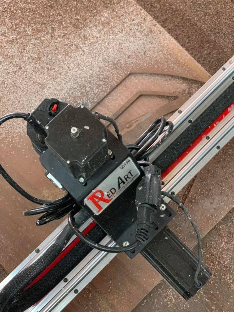At Work engraving — RedArt CNC Pro