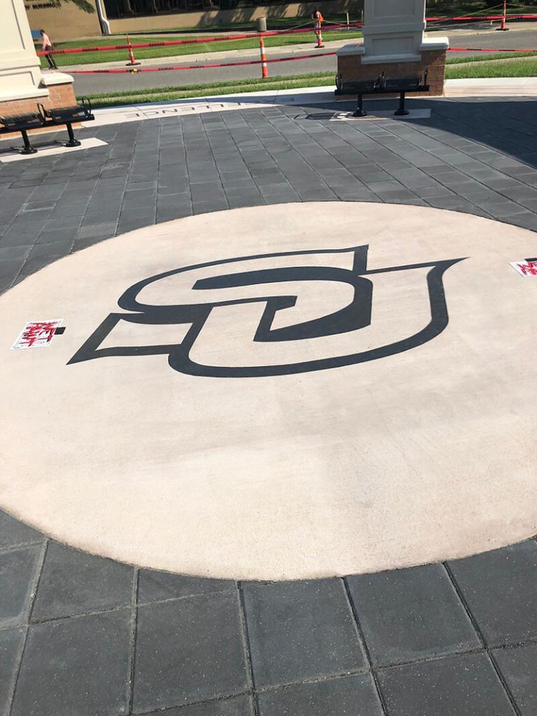 Concrete engraving — RedArt CNC Pro