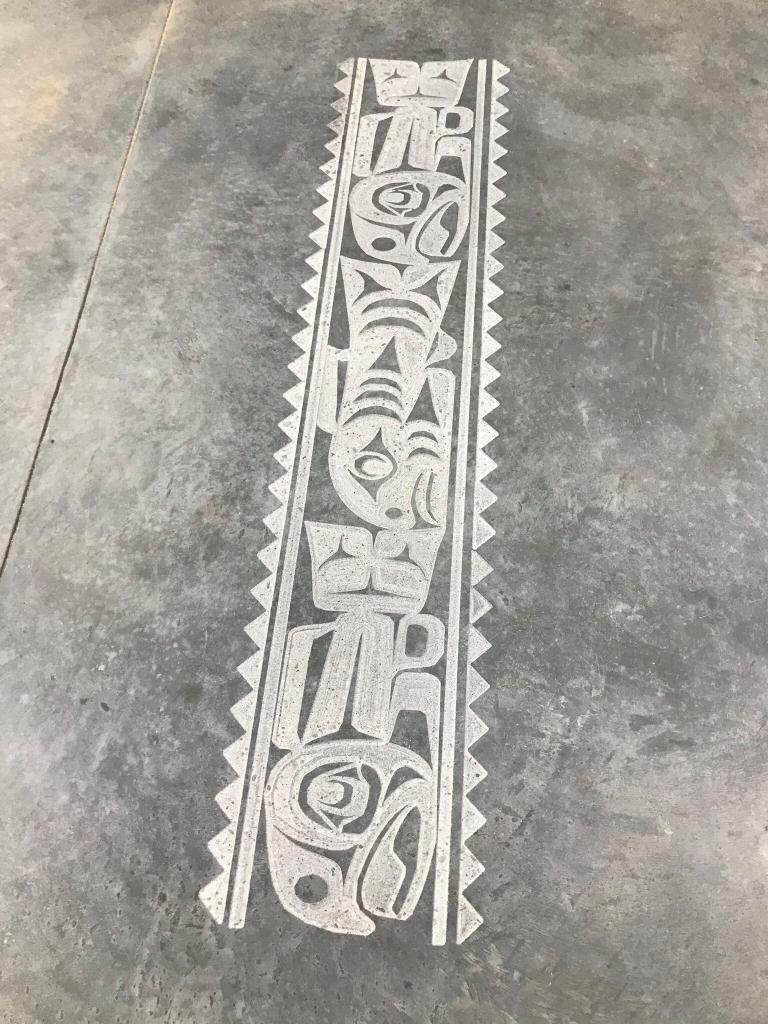 Concrete engraving — RedArt CNC Pro