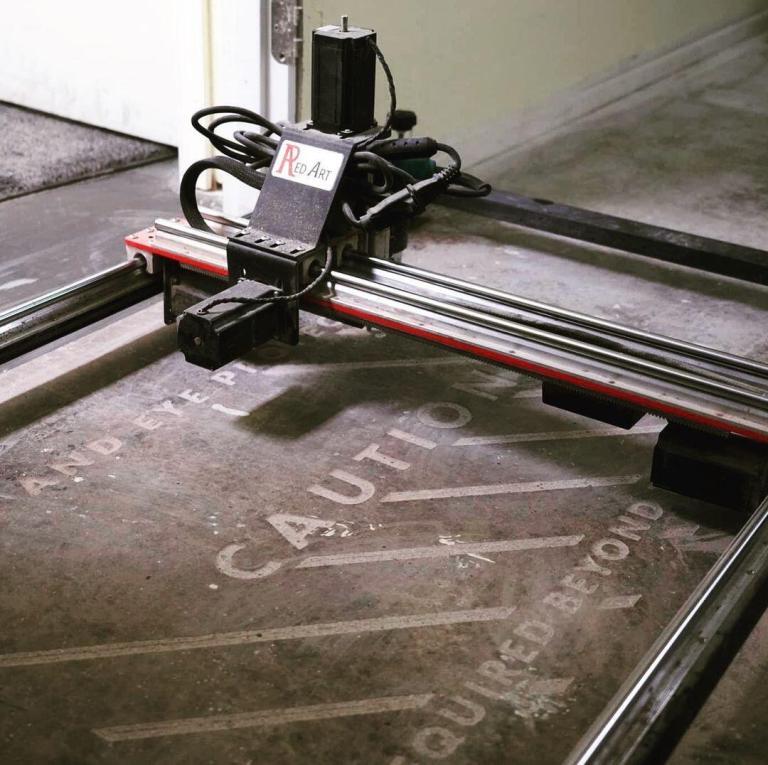 At Work engraving — RedArt CNC Pro