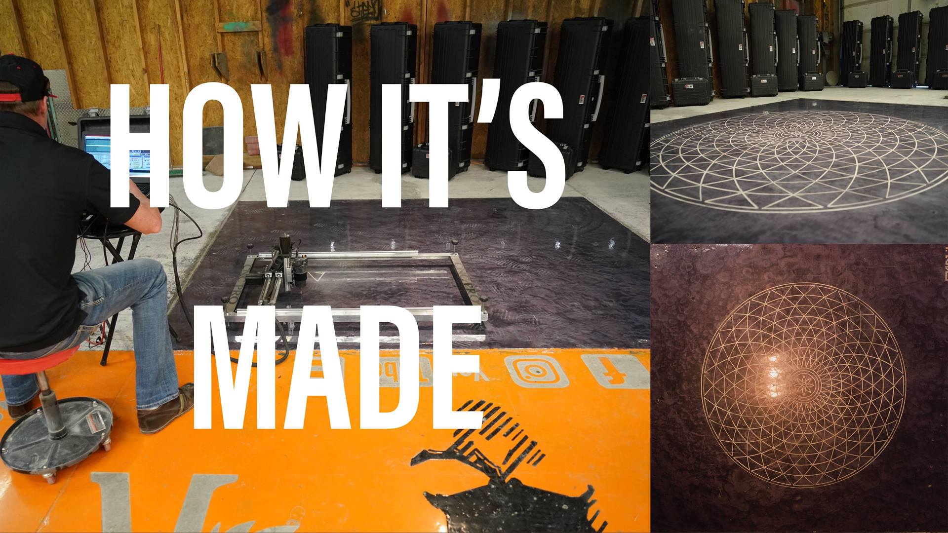 Engraving a 10-Foot Mosaic into Epoxy