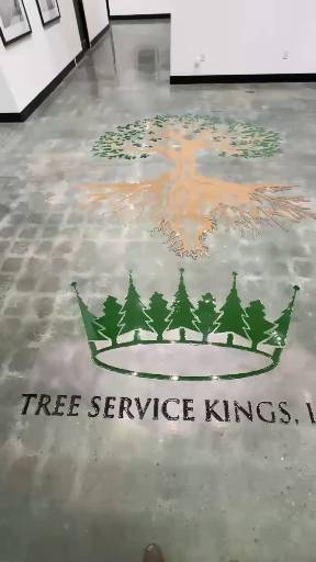 On-Site Logo Engraving for Tree Service Kings